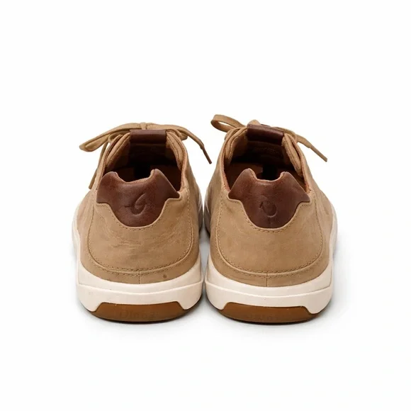 OluKai Lae‘ahi Li Sneakers Men’s 11.5 Tan Nubuck Casual Lace Up Comfort Shoes - Picture 6 of 7